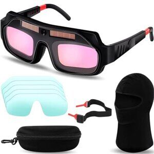 Solar Auto Darkening Welding Goggles Replacement Lenses TIG MIG MMA Plasma